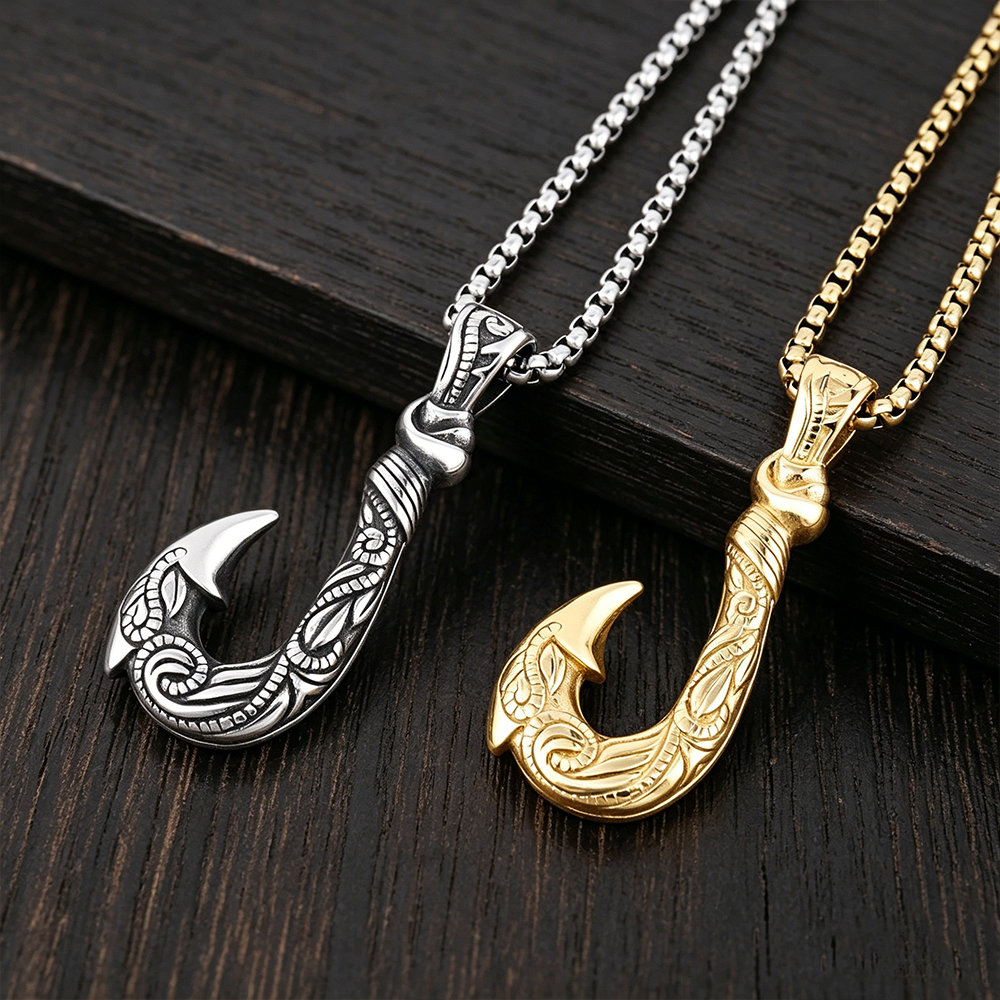Maui Magic Fish Hook Necklace  - مراجعة Battle Rope Anchor وسعره
