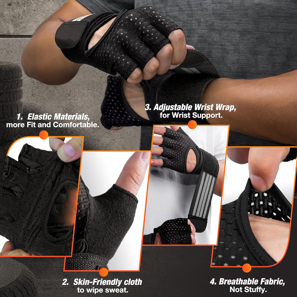 Fitness Gloves with Wrist Supp - مراجعة Crossfit Gear For Women وسعره