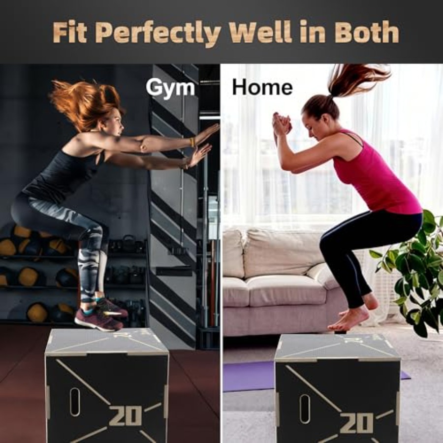 Non-Slip Wood Plyometric Jump  - مراجعة Box Jump Plyo وسعره
