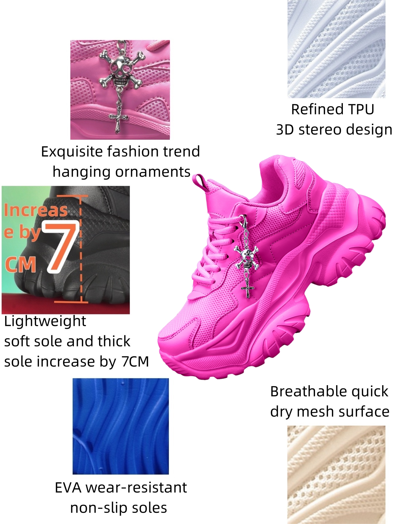 Women's Height-Increasing 7cm  - مراجعة Crossfit Accessory Work وسعره