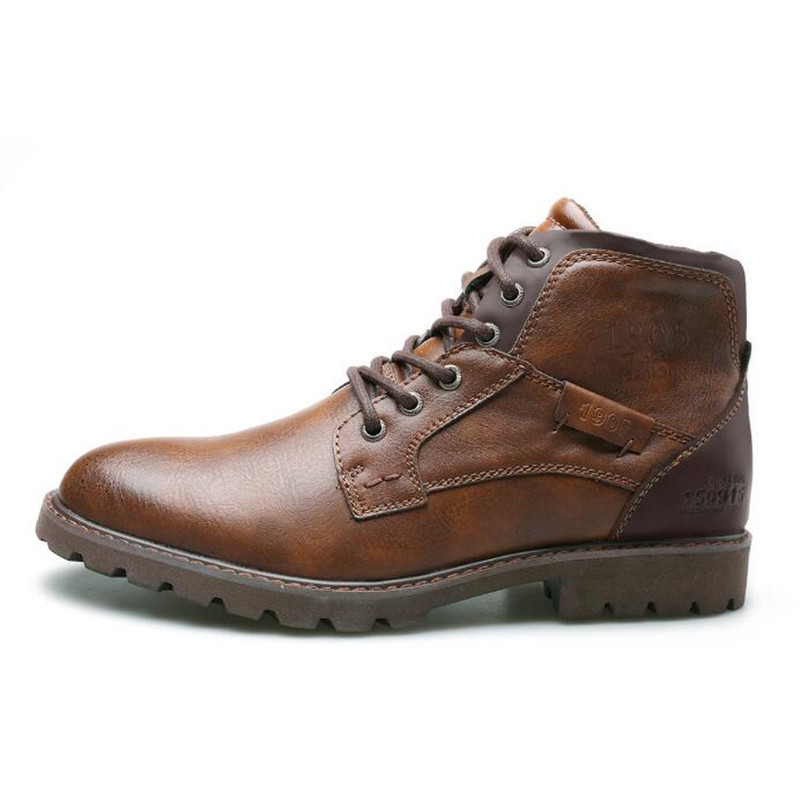 Leather Men Ankle Boots Plus S - مراجعة Crossfit Outdoor وسعره