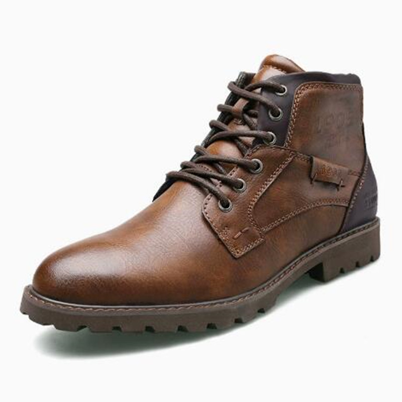 Leather Men Ankle Boots Plus S - مراجعة Crossfit Outdoor وسعره