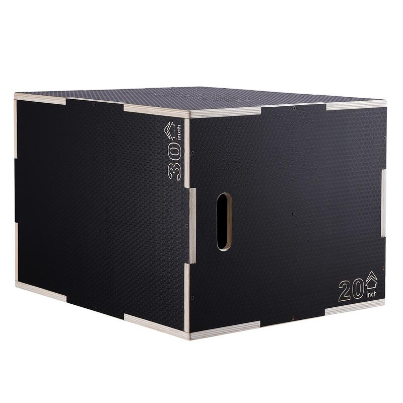 Wooden Plyo Box 30/24/20 Inch  - مراجعة Box Jump Plyo وسعره