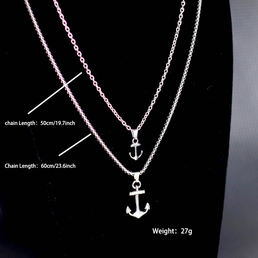 Hiphop Anchor Necklace For Men - مراجعة Battle Rope Anchor وسعره