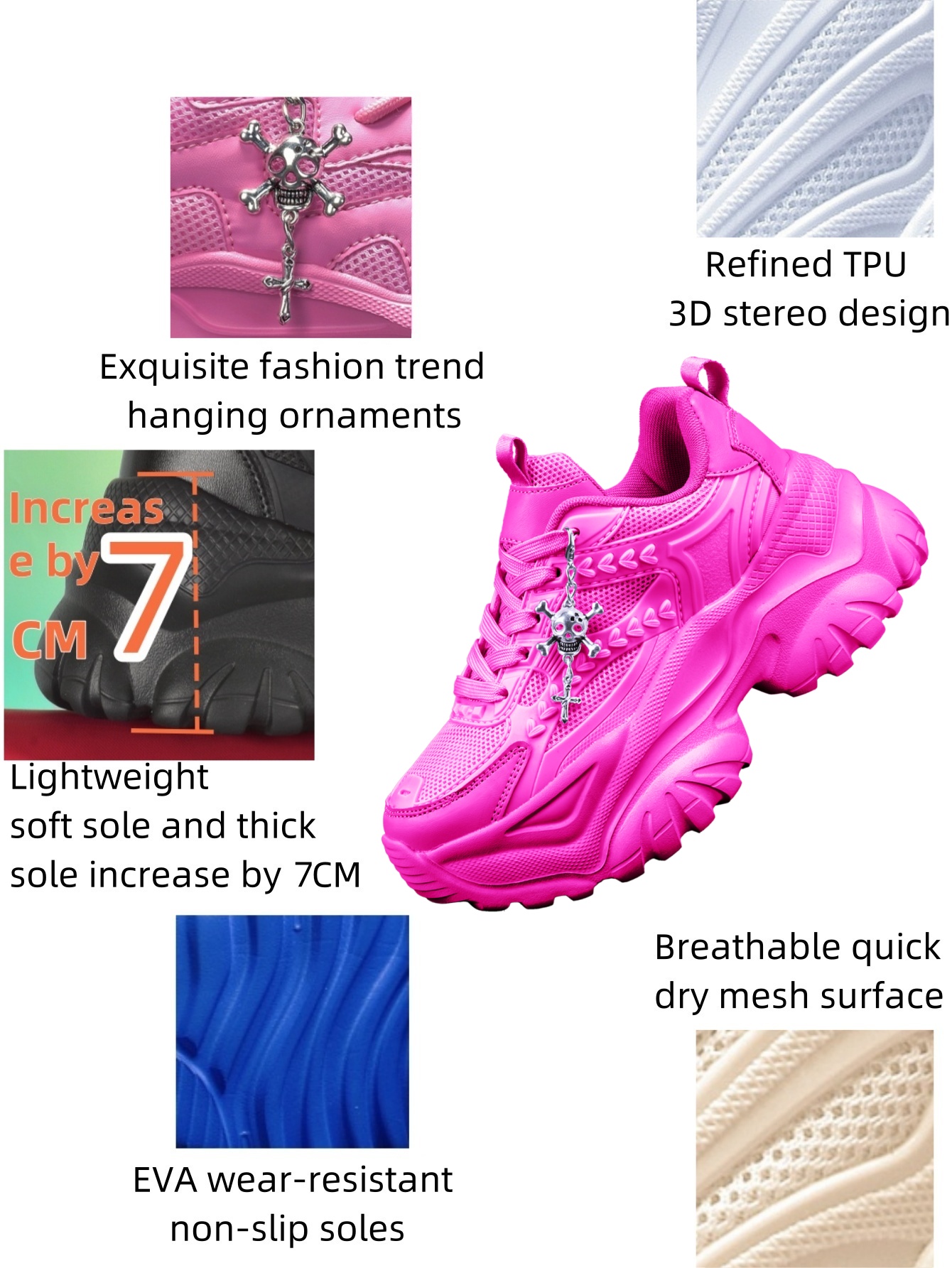 Women's Height-Increasing 7cm  - مراجعة Crossfit Accessory Work وسعره
