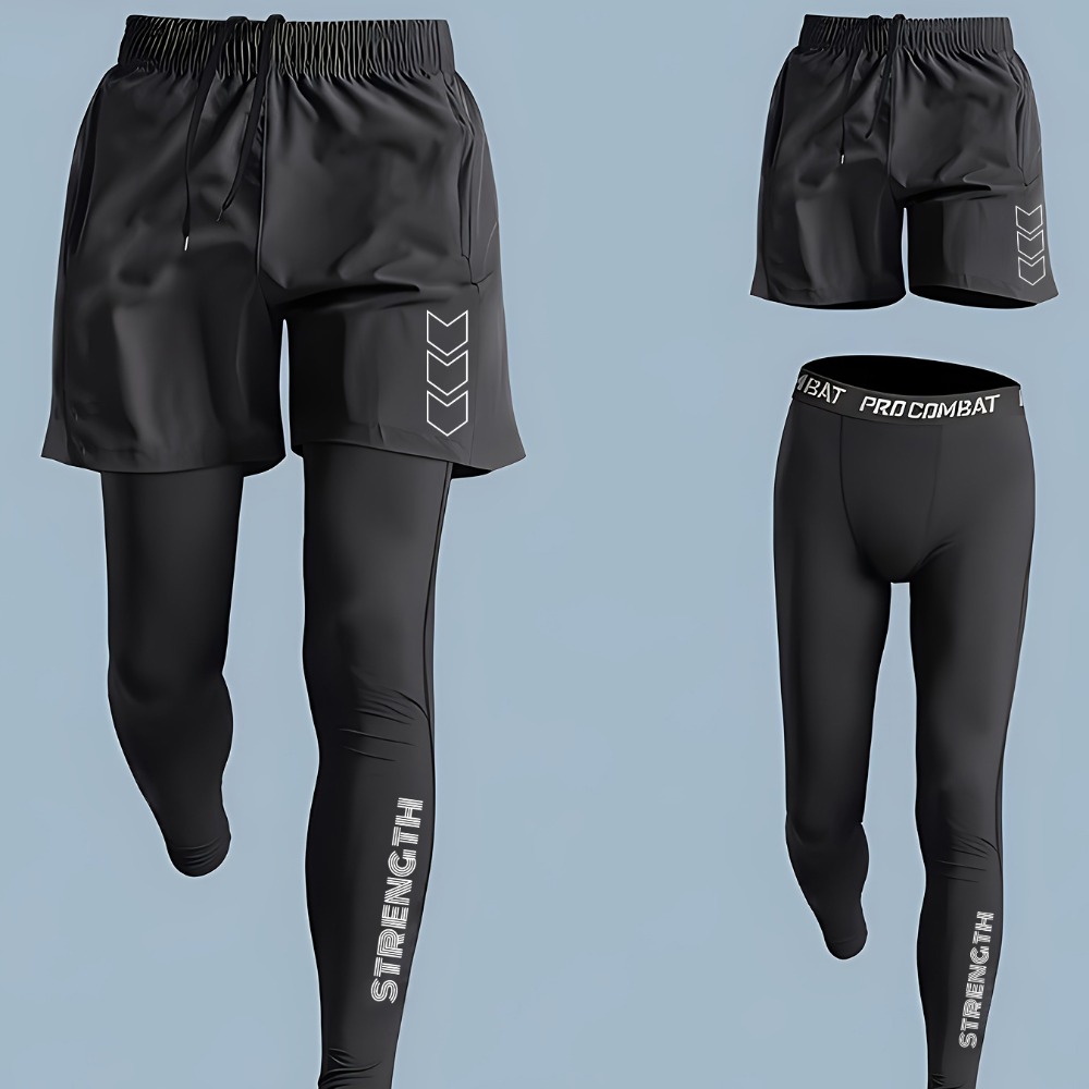 Men's 2 in1 Compression Sport  - مراجعة Best Crossfit Gear وسعره
