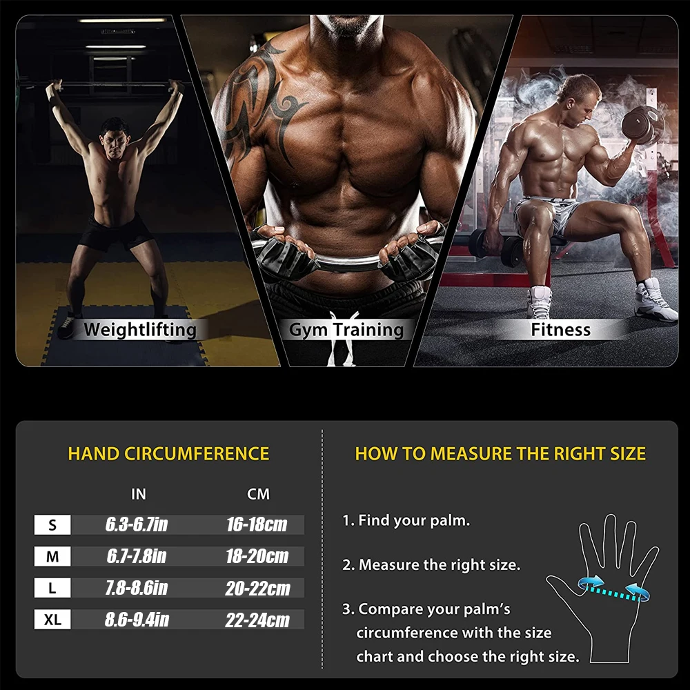 1Pair Half Finger Gym Fitness  - مراجعة Crossfit G وسعره