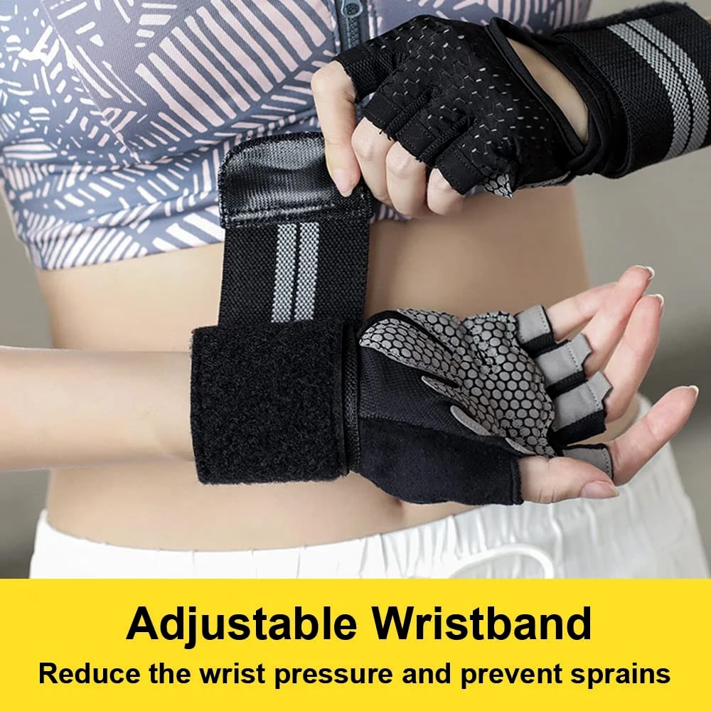 1Pair Half Finger Gym Fitness  - مراجعة Crossfit G وسعره
