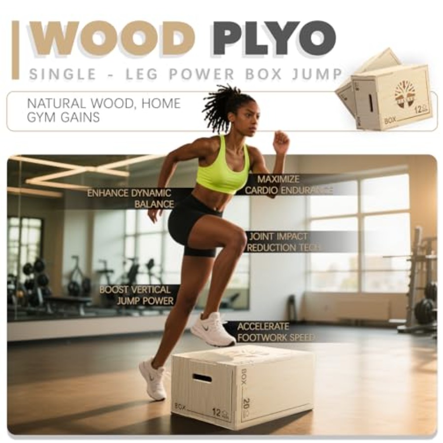 Plyo Box - 3-in-1 wood plyomet - مراجعة Box Jump Plyo وسعره