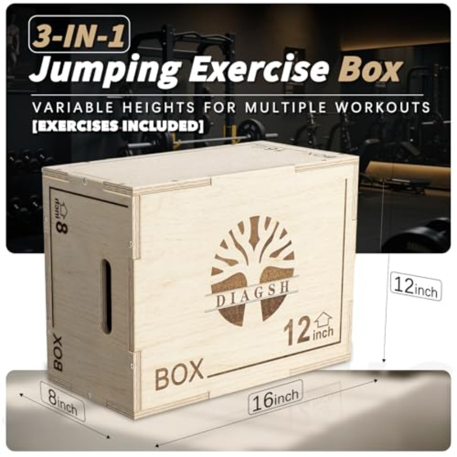 Plyo Box - 3-in-1 wood plyomet - مراجعة Box Jump Plyo وسعره