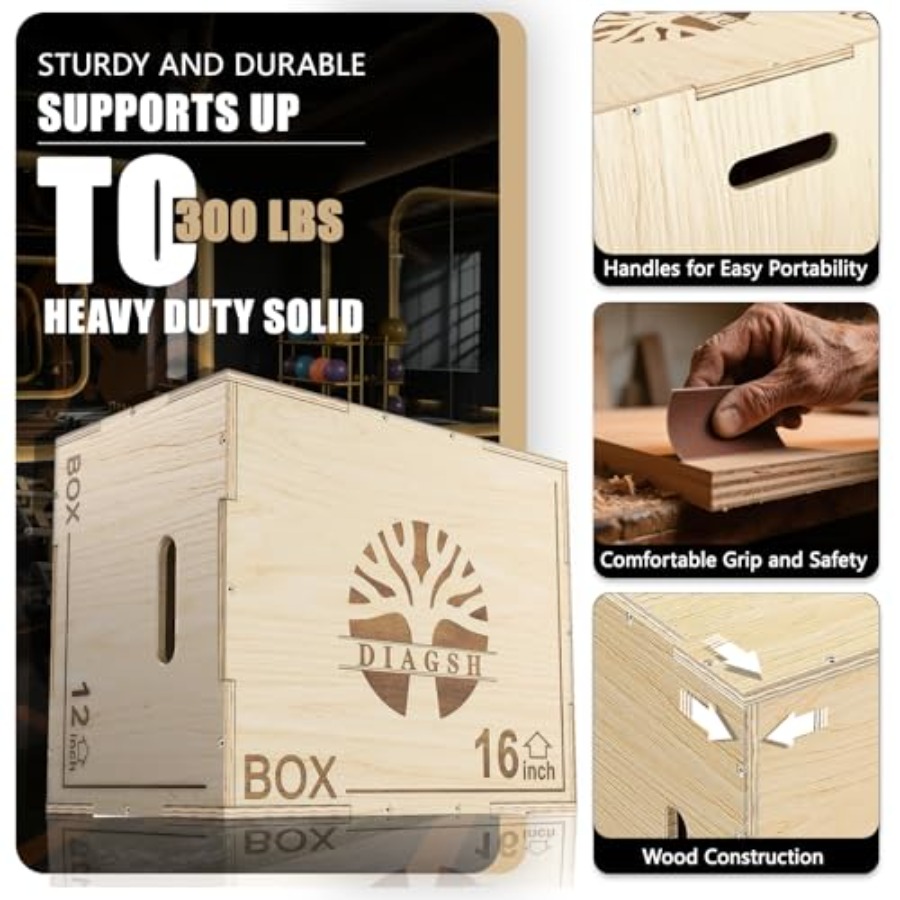 Plyo Box - 3-in-1 wood plyomet - مراجعة Box Jump Plyo وسعره