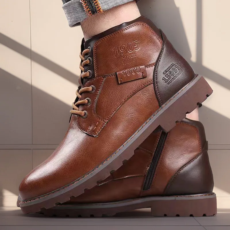 Handmade Men Boots Autumn Wint - مراجعة Crossfit Outdoor وسعره