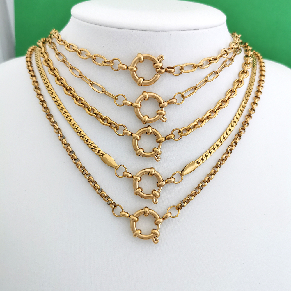 Spring Sailor Clasp Necklace W - مراجعة Battle Rope Anchor وسعره